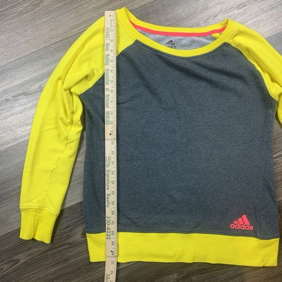 Adidas Sweatshirt Women’s Large Activewear Pullover Knit Crew Neck Long Sleeve - Picture 3 of 7